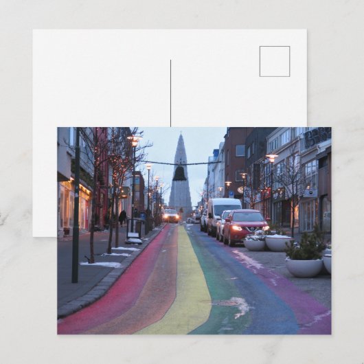 Reykjavik Ijsland Briefkaart (Voorkant / Achterkant)