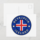 Reykjavik IJsland Briefkaart (Voorkant / Achterkant)