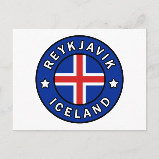Reykjavik IJsland Briefkaart (Voorkant)