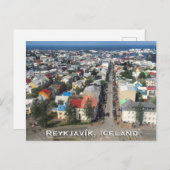 Reykjavík, IJsland Briefkaart (Voorkant / Achterkant)