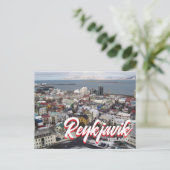 Reykjavik IJsland Briefkaart (Staand voorkant)