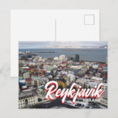 Reykjavik IJsland Briefkaart (Voorkant / Achterkant)