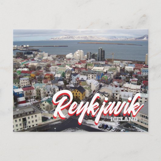 Reykjavik IJsland Briefkaart (Voorkant)