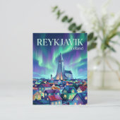 Reykjavik IJsland Briefkaart (Staand voorkant)