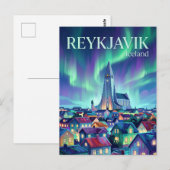 Reykjavik IJsland Briefkaart (Voorkant / Achterkant)