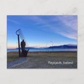 Reykjavik IJsland Briefkaart met het schrijven (Voorkant)