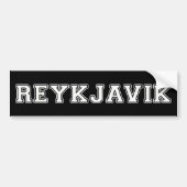 Reykjavik Ijsland Bumpersticker (Voorkant)