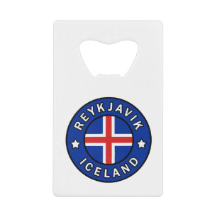 Reykjavik Ijsland Creditkaart Flessenopener