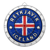 Reykjavik IJsland Dartbord (Voorkant)