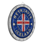 Reykjavik IJsland Dartbord (Voorkant Links)