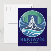 Reykjavik IJsland Europa Briefkaart (Voorkant / Achterkant)