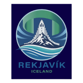 Reykjavik IJsland Europa Perfect Poster