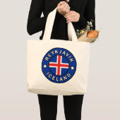 Reykjavik Ijsland Grote Tote Bag (Voorkant (product))