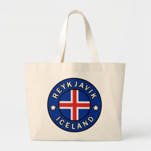 Reykjavik Ijsland Grote Tote Bag