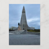Reykjavik IJsland Hallgrimskirkja Kathedraal Foto Briefkaart (Voorkant)