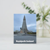 Reykjavik IJsland Hallgrimskirkja Personalize Briefkaart (Staand voorkant)