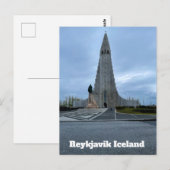 Reykjavik IJsland Hallgrimskirkja Personalize Briefkaart (Voorkant / Achterkant)