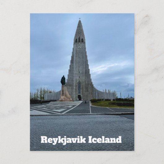 Reykjavik IJsland Hallgrimskirkja Personalize Briefkaart (Voorkant)