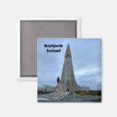 Reykjavik IJsland Hallgrimskirkja Personalize Magneet (Voorkant / Achterkant)