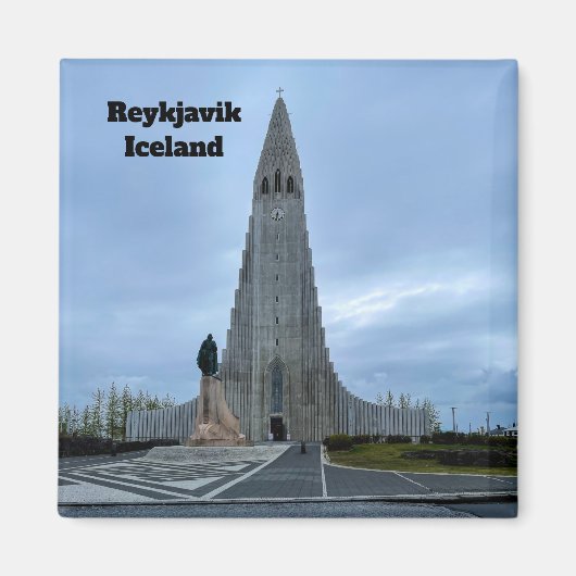 Reykjavik IJsland Hallgrimskirkja Personalize Magneet (Voorkant)