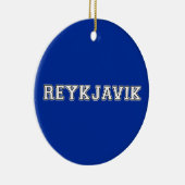 Reykjavik Ijsland Keramisch Ornament (Rechts)