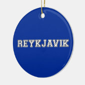 Reykjavik Ijsland Keramisch Ornament (Links)