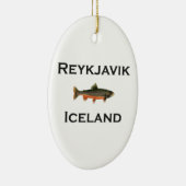 Reykjavik IJsland Keramisch Ornament (Rechts)