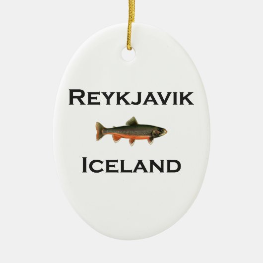 Reykjavik IJsland Keramisch Ornament (Voorkant)