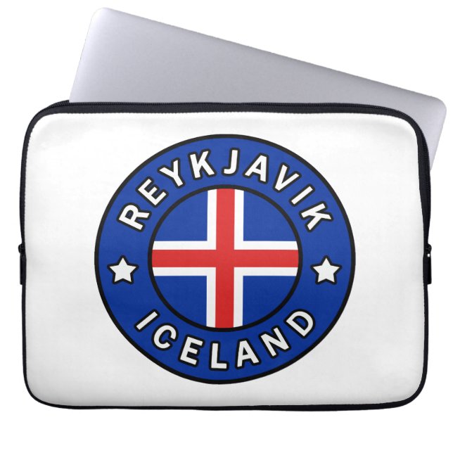 Reykjavik Ijsland Laptop Sleeve (Voorkant)