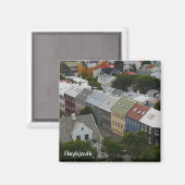 Reykjavik IJsland magneet (Voorkant / Achterkant)