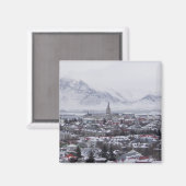 Reykjavik Ijsland Magneet (Voorkant / Achterkant)