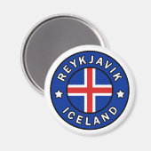 Reykjavik Ijsland Magneet (Voorkant / Achterkant)