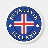 Reykjavik Ijsland Magneet (Voorkant)