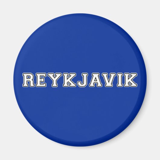 Reykjavik Ijsland Magneet (Voorkant)