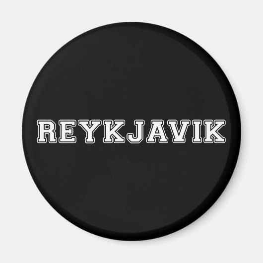 Reykjavik Ijsland Magneet (Voorkant)