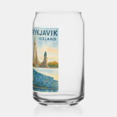Reykjavik IJsland multiview Blikvorm Glas (Rechts)