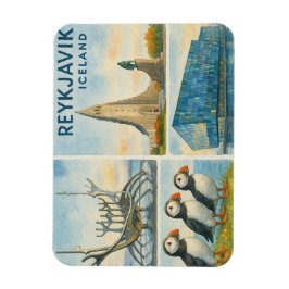 Reykjavik IJsland multiview  Magneet