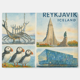 Reykjavik IJsland multiview  Magneet