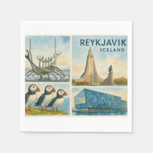 Reykjavik IJsland multiview Servet