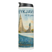Reykjavik IJsland multiview  Thermosbeker (Geroteerd rechts)
