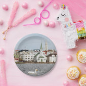 Reykjavik IJsland Papieren Bordje (Feest)