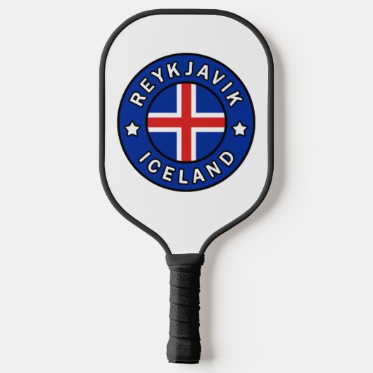 Reykjavik Ijsland Pickleball Paddle (Achterkant)
