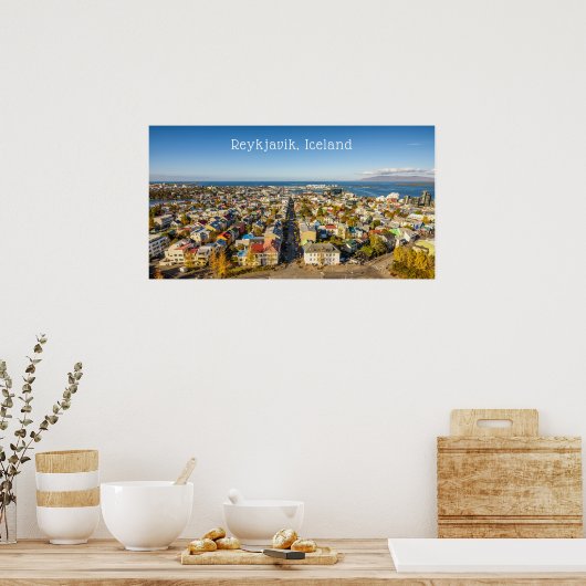 Reykjavik Ijsland Poster (Keuken)