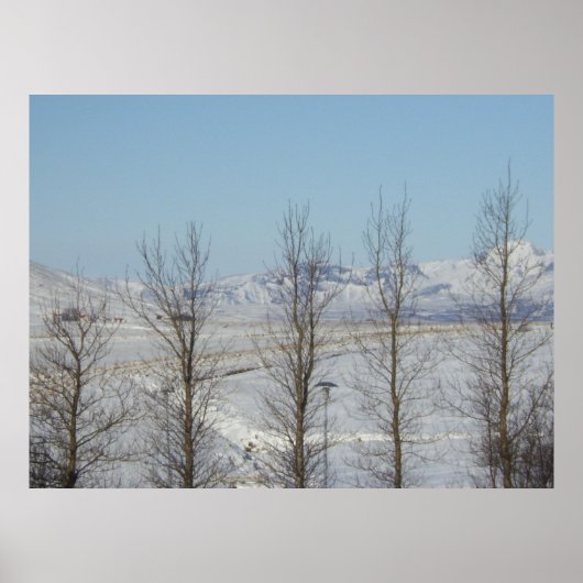 Reykjavik Ijsland Poster (Voorkant)