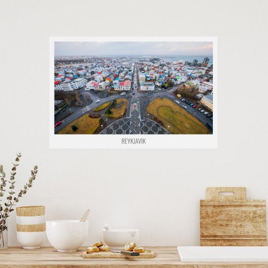 Reykjavik IJsland Poster (Keuken)
