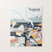 Reykjavik, IJsland Poster voor reizen Legpuzzel (Verticaal)
