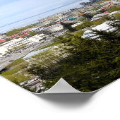 Reykjavik IJsland prachtige foto van de stad Poster (Hoek)