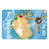 Reykjavik, IJsland-reisposter Magneet (Horizontaal)