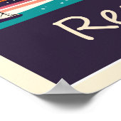 Reykjavik, IJsland, reisposter Poster (Hoek)