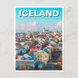 Reykjavík IJsland Reizen Briefkaart